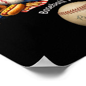 Poster Fanatique de baseball (Coin)