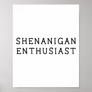 Poster Fanatique de Shenanigan Drôle de St. Patricks Day