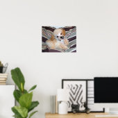 Poster Fancy Apricot Poodle Puppy.. parler (Bureau à domicile)