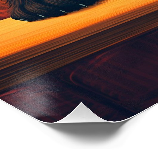 Poster Fancy Chat Boire Whiskey (Coin)