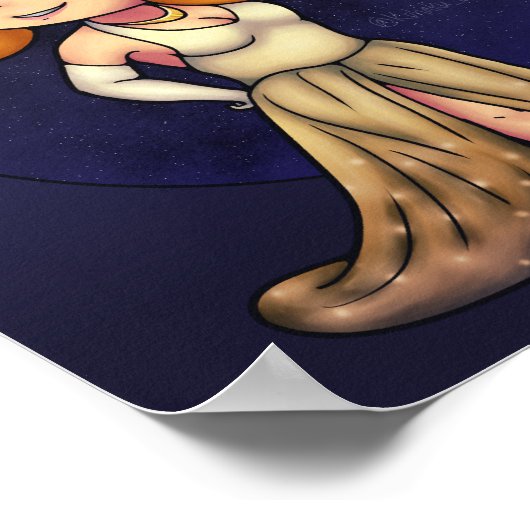 Poster Fancy Chibi Girl (Coin)