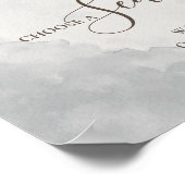 Poster Fancy Classic Choisissez un siège pas un Mariage l (Coin)