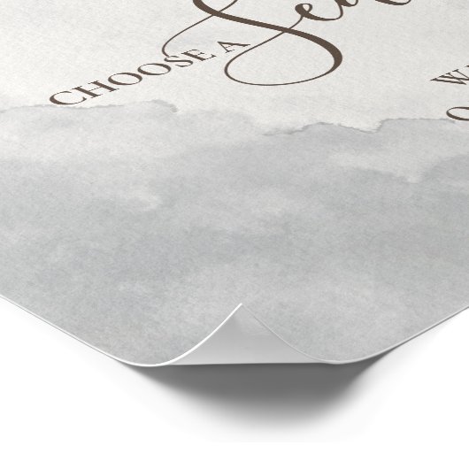 Poster Fancy Classic Choisissez un siège pas un Mariage l (Coin)