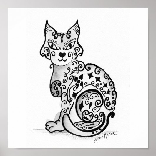 Poster Fancy Feline (Devant)