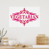 Poster Fancy in Rose - Vegetarin (Cuisine)