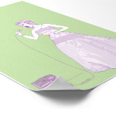 Poster Fancy Karaoke Woman 4x6 (Coin)