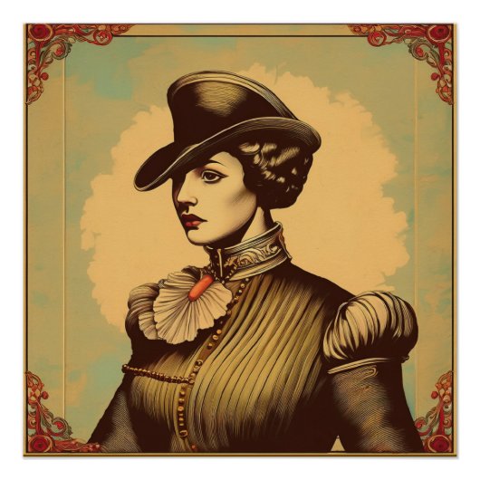 Poster Fancy Lady En Costume Période (Devant)
