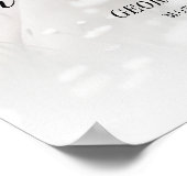 Poster Fancy Mariage Love Memorial Réservé Siège (Coin)