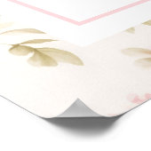 Poster Fancy One Rose Bow preppy 1er anniversaire (Coin)