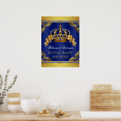 Poster Fancy Prince Baby shower Signes (Cuisine)
