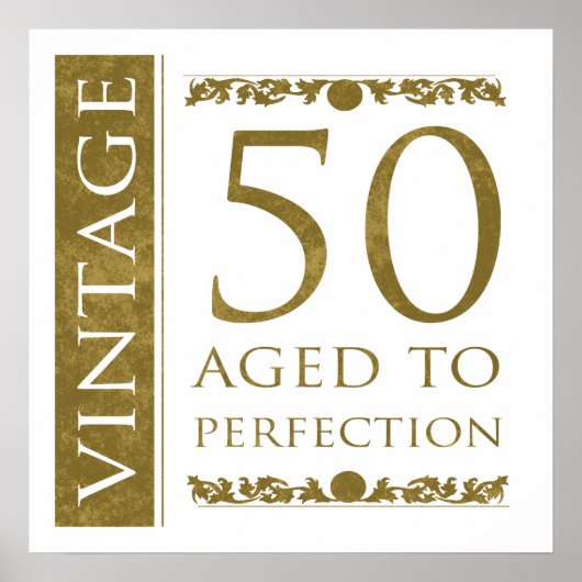 Poster Fancy Vintage 50e anniversaire (Devant)