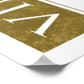 Poster Fancy Vintage 90e anniversaire (Coin)