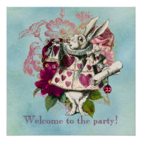 Fancy Wonderland White Rabbit Party
