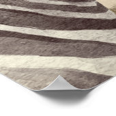 Poster fancy Zebra- en Eiffeltower (Hoek)