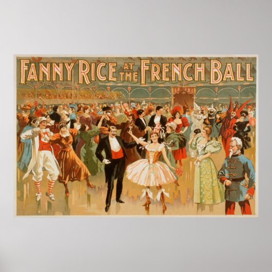 Poster Fanny Rice au Théâtre du Bal Français (Devant)