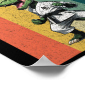 Poster Fans de dinosaures Karaté fierté courage force bra (Coin)