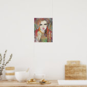Poster Fantaisie de femme gitane magnifique (Cuisine)