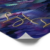 Poster Fantaisie de fleurs de cerisier Lever de soleil Ru (Coin)