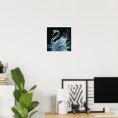 Poster 💧 Fantaisie Eau Cygne Élégance Fluide Mystique Rê (Bureau à domicile)