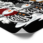 Poster Fantaisie Noël 2024 Faith Hope Love Snowman Chris (Coin)