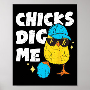 Poster Fantaisie Poussins Me Creuser Pour Hommes Garçons