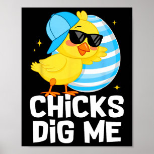 Poster Fantaisie Poussins Me Creuser Pour Hommes Garçons
