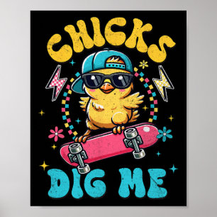 Poster Fantaisie Poussins Me Creuser Pour Hommes Garçons 