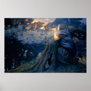Poster Fantaisies du crépuscule par Edward Robert Hughes