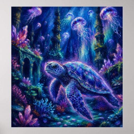 Poster FantaisieTortueMarine (Devant)