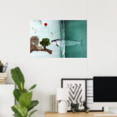 Poster Fantasie Welt (Bureau à domicile)