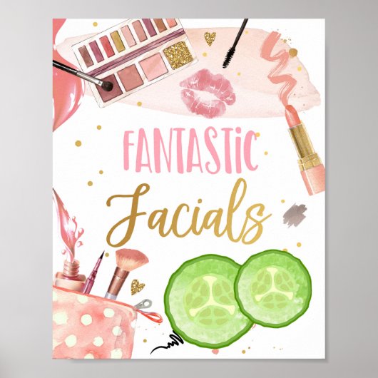Poster Fantastic Facials Spa Party Makeup Glamour Girl Po (Devant)