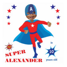 Fantastic USA Superhero Boy Birthday Tremendante