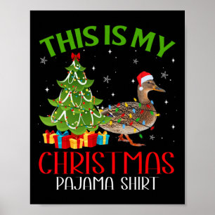 Poster Fantastique Noël Père Noël Lumières C'Est Mon Cana