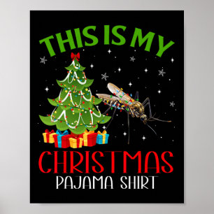 Poster Fantastique Noël Père Noël Lumières C'Est Mon Chri