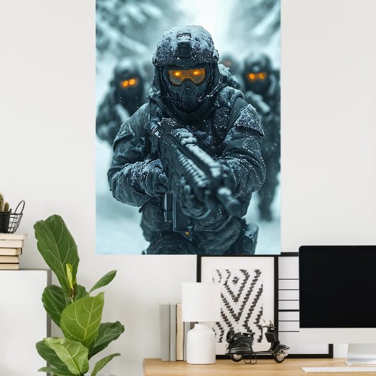 POSTER FANTASY ARMY IN COOLEST AREA (Bureau à domicile)