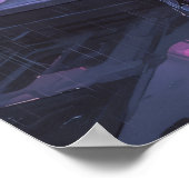 Poster Fantasy Art- Sentinel of the Neon Divide (Coin)