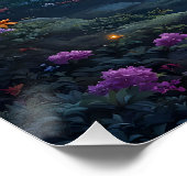 Poster Fantasy Cute Moon Deer Night (Coin)