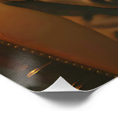 Poster Fantasy Cute Piano Racoon Playing (Coin)