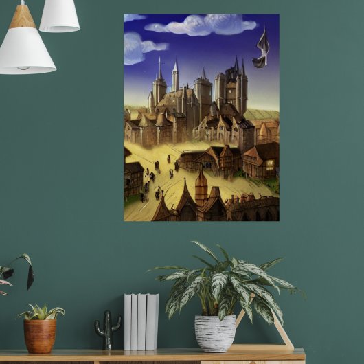 Poster Fantasy Digital Art #02 (Woonkamer 1)