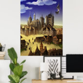 Poster Fantasy Digital Art #02 (Thuiskantoor)