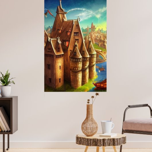 Poster Fantasy Digital Art #03 (Woonkamer 3)