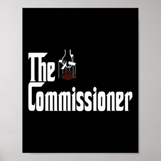 Poster Fantasy Football Commissioner Draft Party Commish  (Devant)