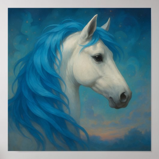 Poster Fantasy Horse portrait  (Devant)