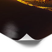 Poster Fantasy Image Neon Yellow English Bulldog (Coin)