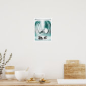 Poster Fantasy lady and eyes art (Cuisine)