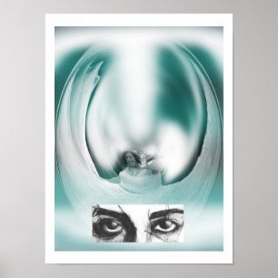 Poster Fantasy lady and eyes art