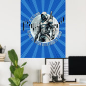 Poster Fantasy trade design | Cyberpunk | Self growth (Bureau à domicile)