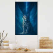 Poster Fantasy White Tiger – Mystic Aura Series | ManJian (Cuisine)