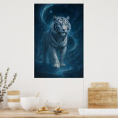 Poster Fantasy White Tiger – Mystic Aura Series | ManJian (Cuisine)