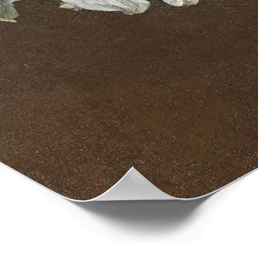 Poster Fantin-Latour - Lys blancs (Coin)